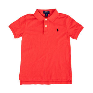 NWOT Polo Ralph Lauren Little Boys Mesh Polo Shirt Red | Pony Navy $49 - Size 6